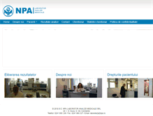 Tablet Screenshot of npa.ro