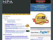 Tablet Screenshot of npa.org