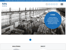 Tablet Screenshot of npa.pl